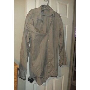 Wrangler Shirt Mens XLT Gray Premium Performance Advanced Comfort Pearl Snap